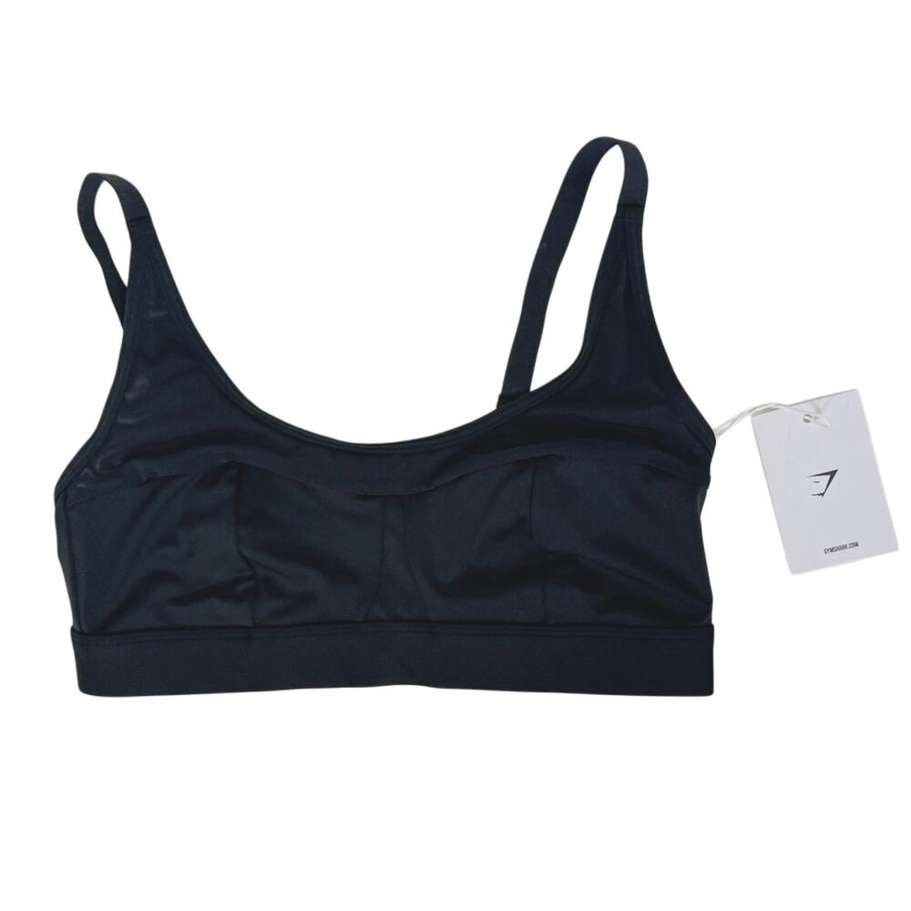 Black woman's Gym Shark sports bra NEW In size Large